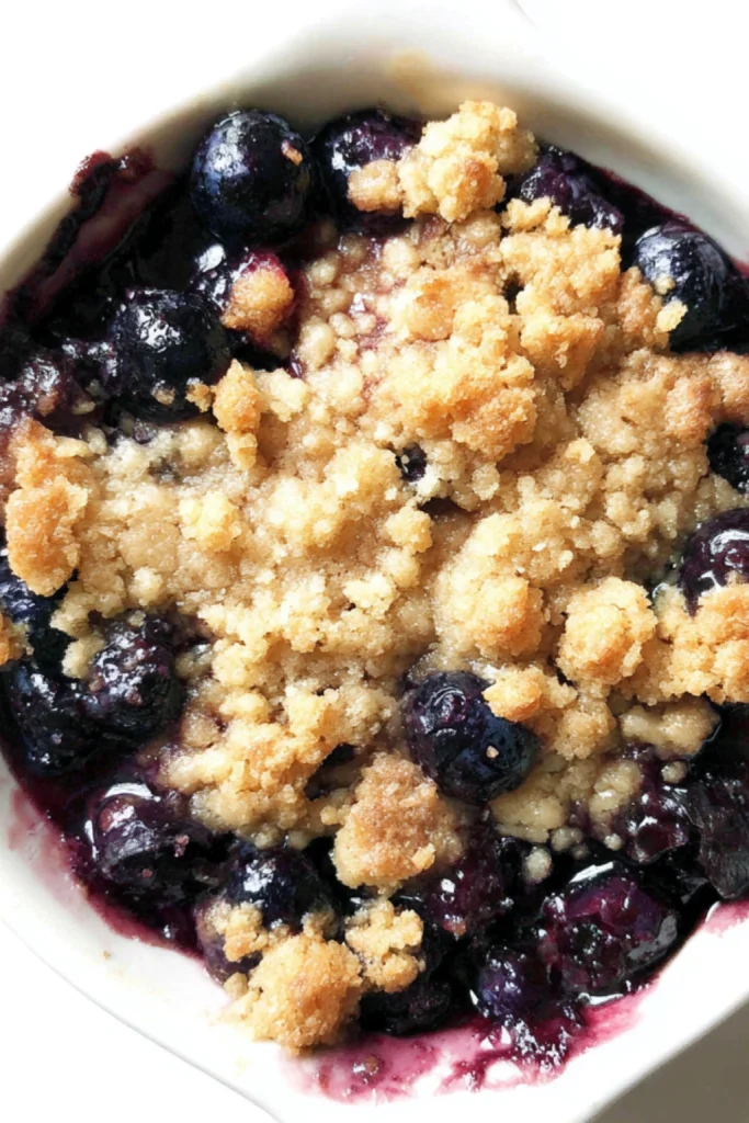 3-Ingredient Blueberry Cobbler