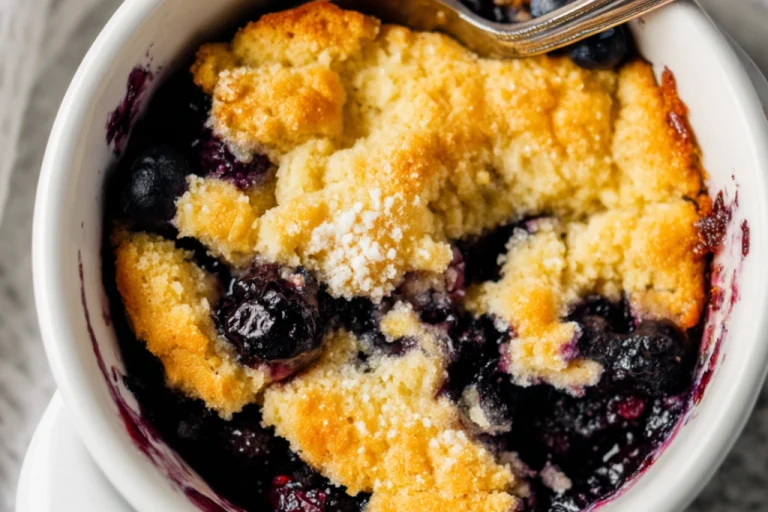 3-Ingredient Blueberry Cobbler
