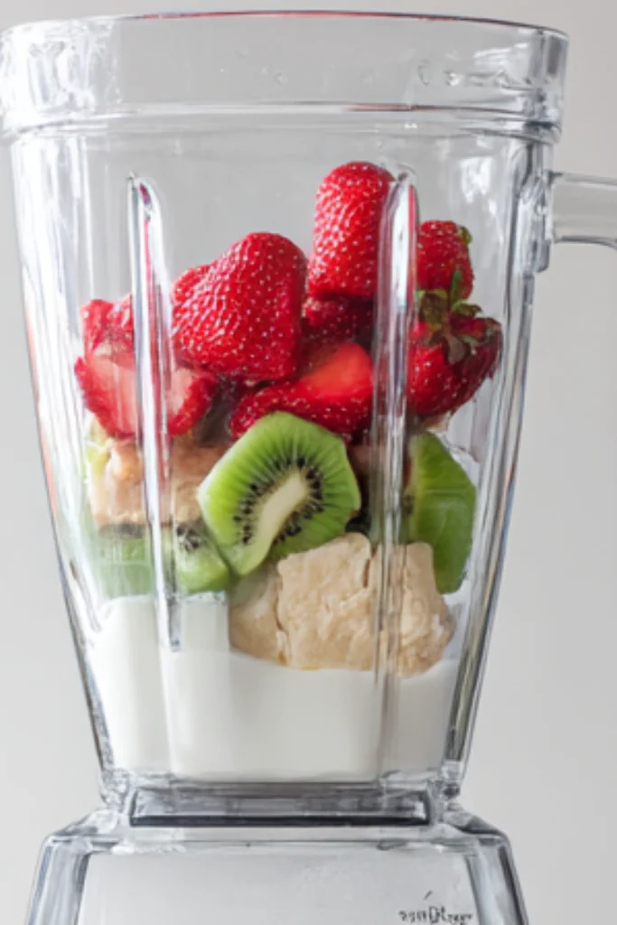 4-ingredient Strawberry Kiwi Smoothie - Creamy Smoothies