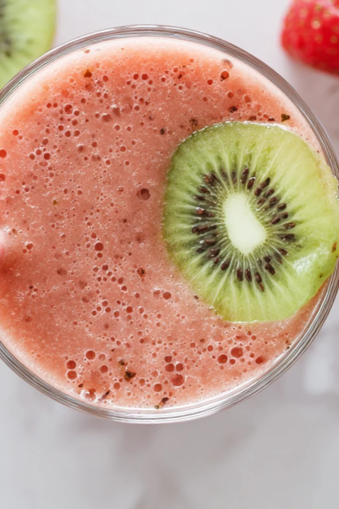 4-ingredient Strawberry Kiwi Smoothie - Creamy Smoothies