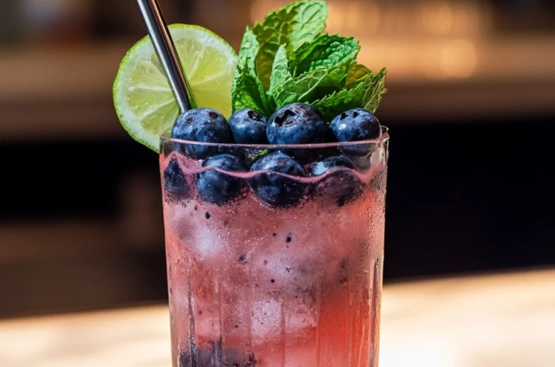 Delicious Blueberry Mojito