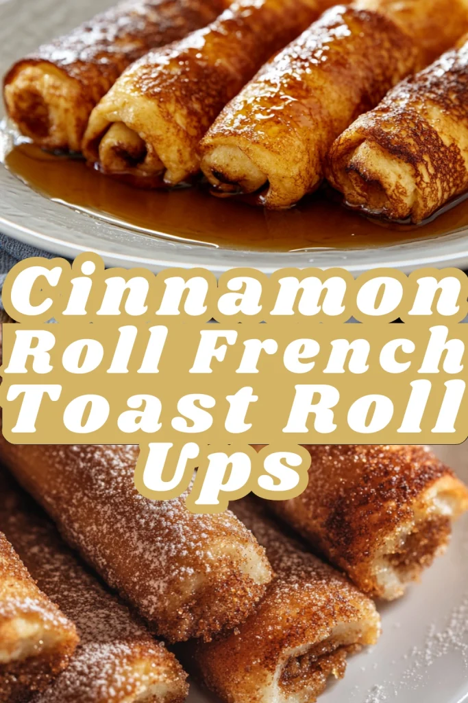 Cinnamon Roll fresh Toast Roll Ups