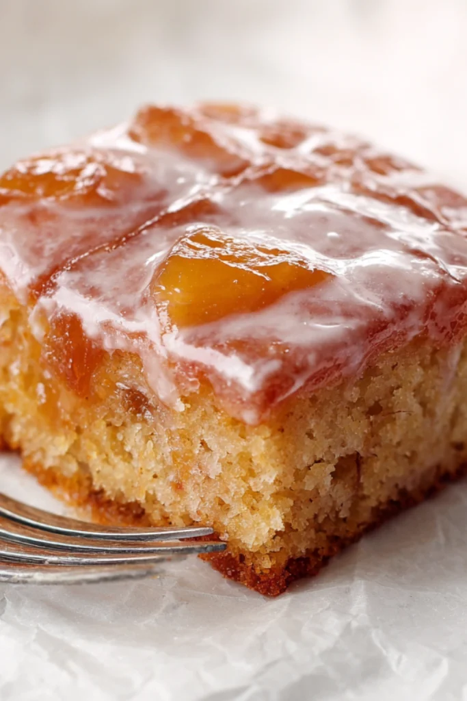 Easy Brown Sugar Peach Cake
