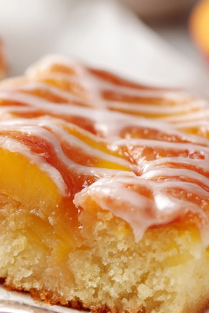 Easy Brown Sugar Peach Cake