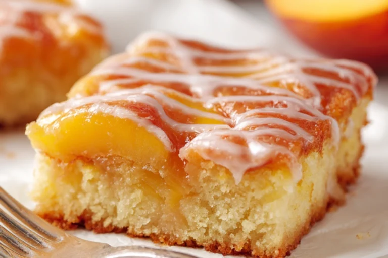 Easy Brown Sugar Peach Cake