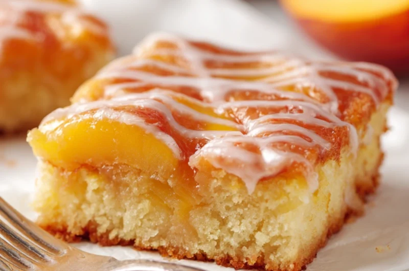 Easy Brown Sugar Peach Cake