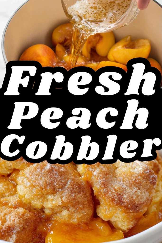Easy Fresh Peach Cobbler
