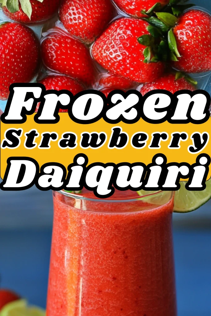 Best Frozen Strawberry Daiquiri