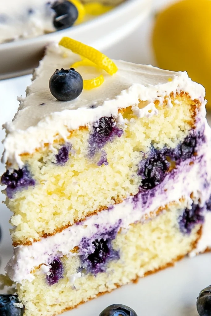 Easy Lemon Blueberry Cake