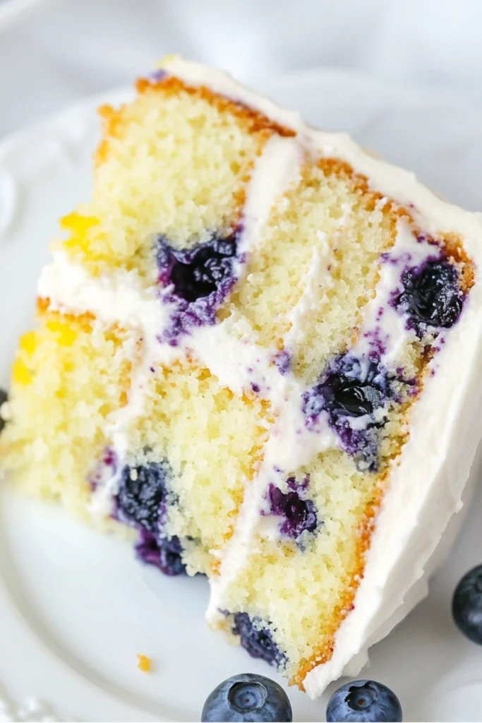 Easy Lemon Blueberry Cake