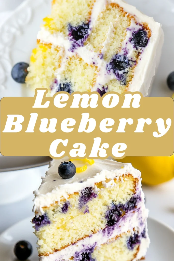 Easy Lemon Blueberry Cake