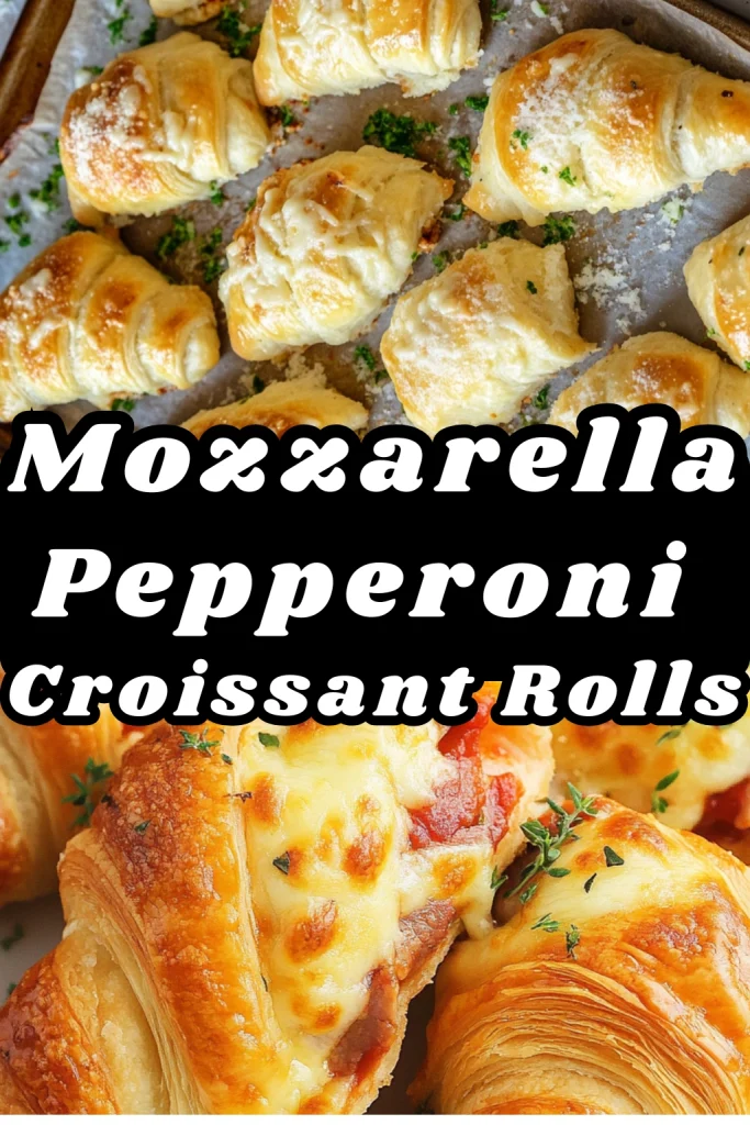 Mozzarella Pepperoni Croissant Rolls
