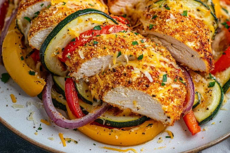 Delicious Primavera Stuffed Chicken