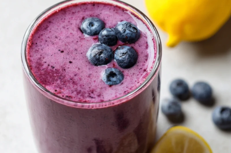 Refreshing Lemon-Blueberry Smoothie
