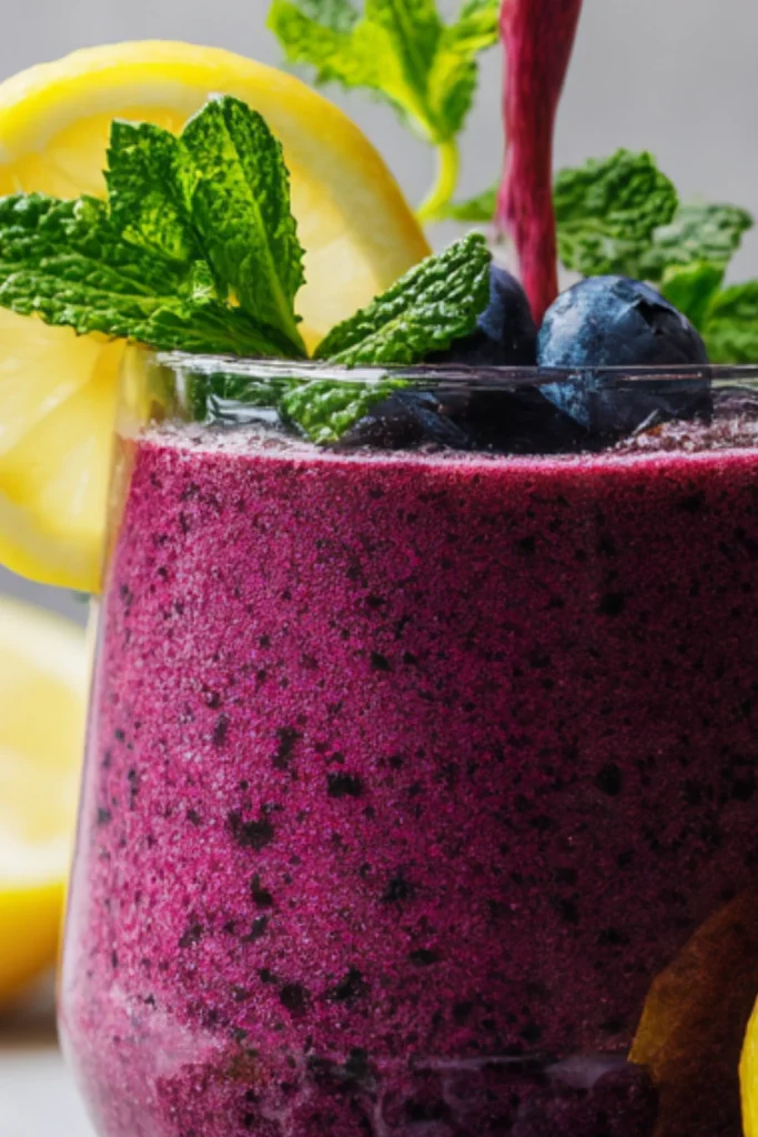 Refreshing Lemon-Blueberry Smoothie