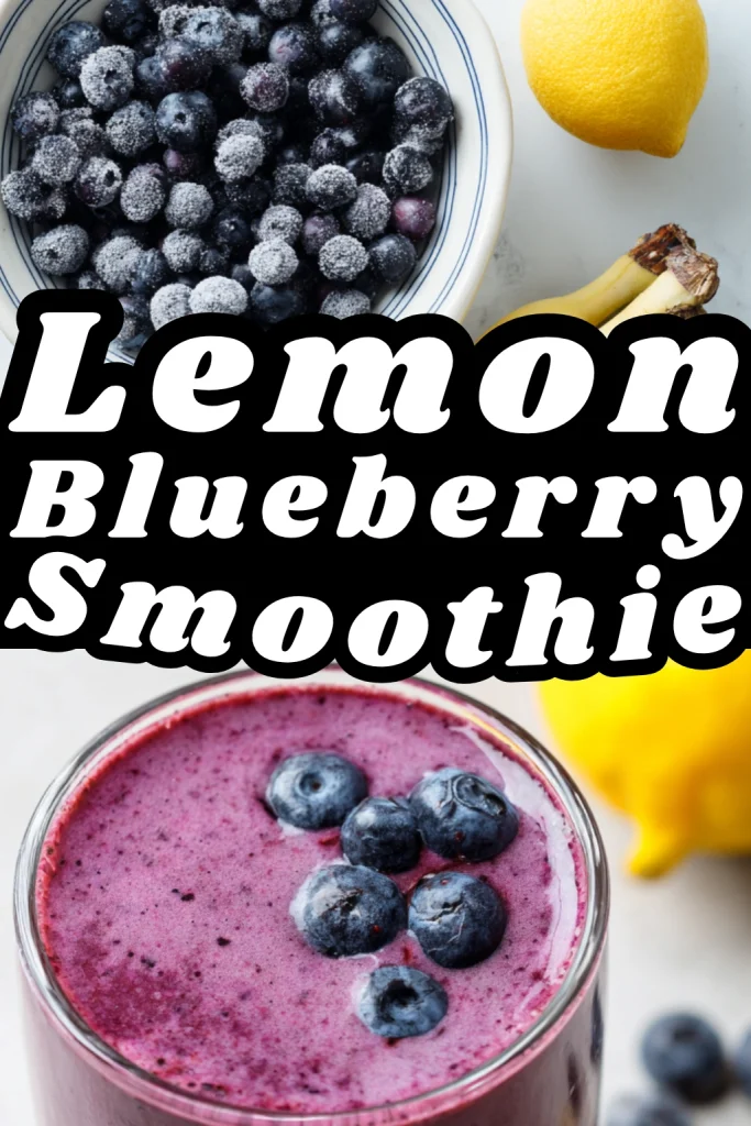 Refreshing Lemon-Blueberry Smoothie