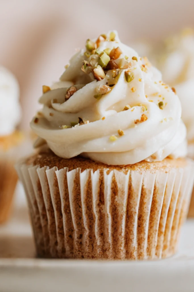 Almond Wedding Cake Cupcakes