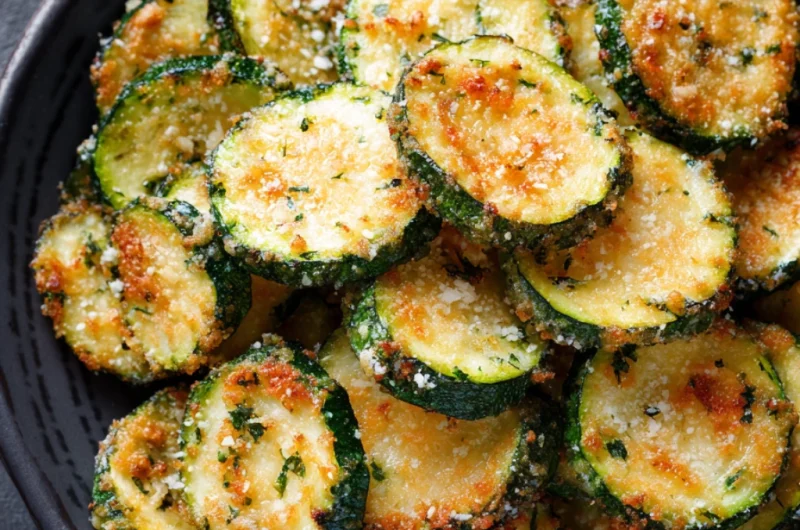 Easy Baked Parmesan Zucchini Slices