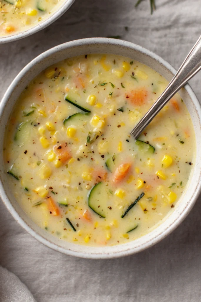 Corn And Zucchini Chowder