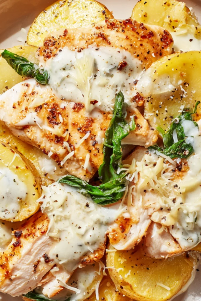 Garlic Parmesan Chicken & Potatoes