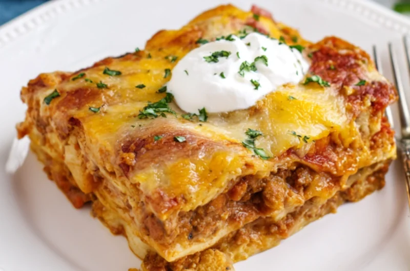 Cheesy Potato Enchiladas