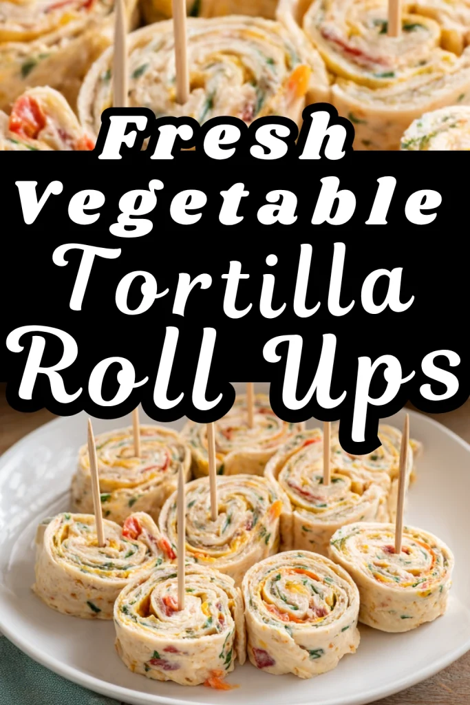 Fresh Vegetable Tortilla Roll Ups