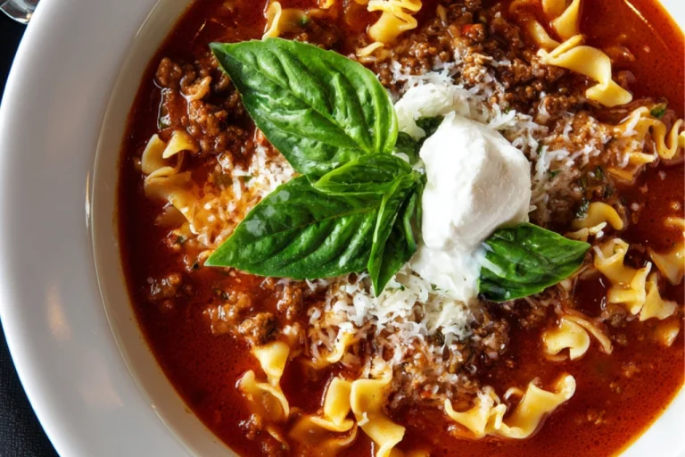 Easy lasagna soup