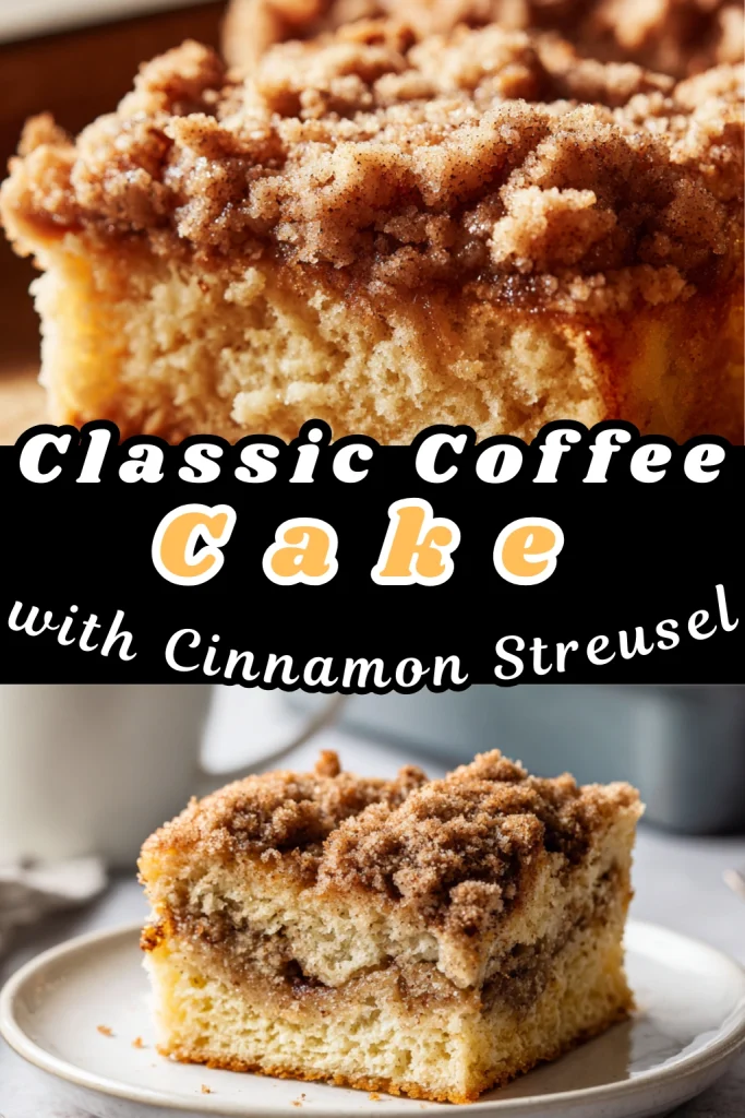 Classic Coffee Cake with Cinnamon Streusel