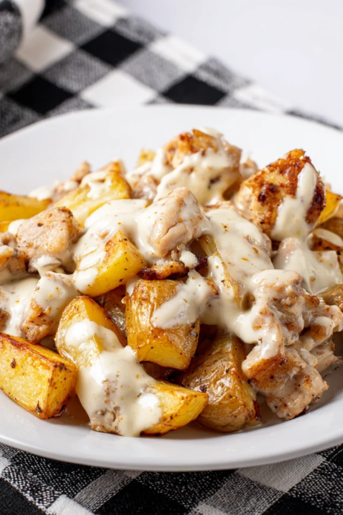 Garlic Parmesan Crockpot Chicken and Potatoes