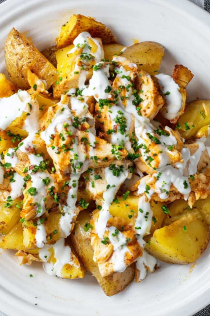 Garlic Parmesan Crockpot Chicken and Potatoes