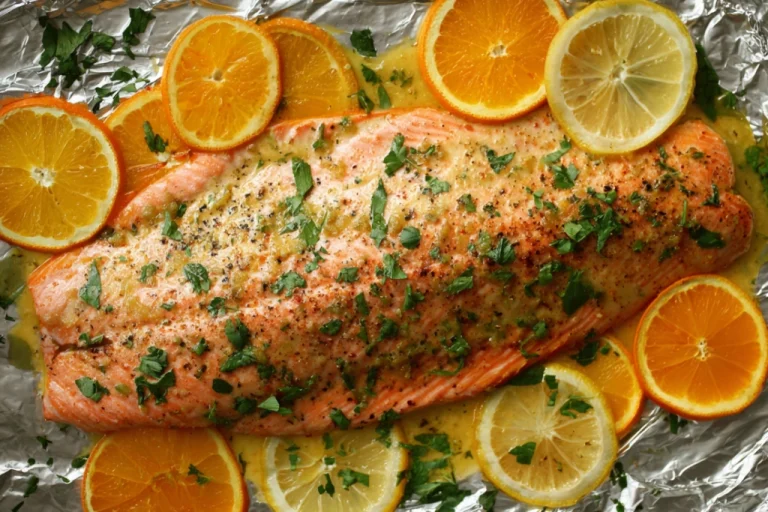 Sheet Pan Orange Chili Salmon