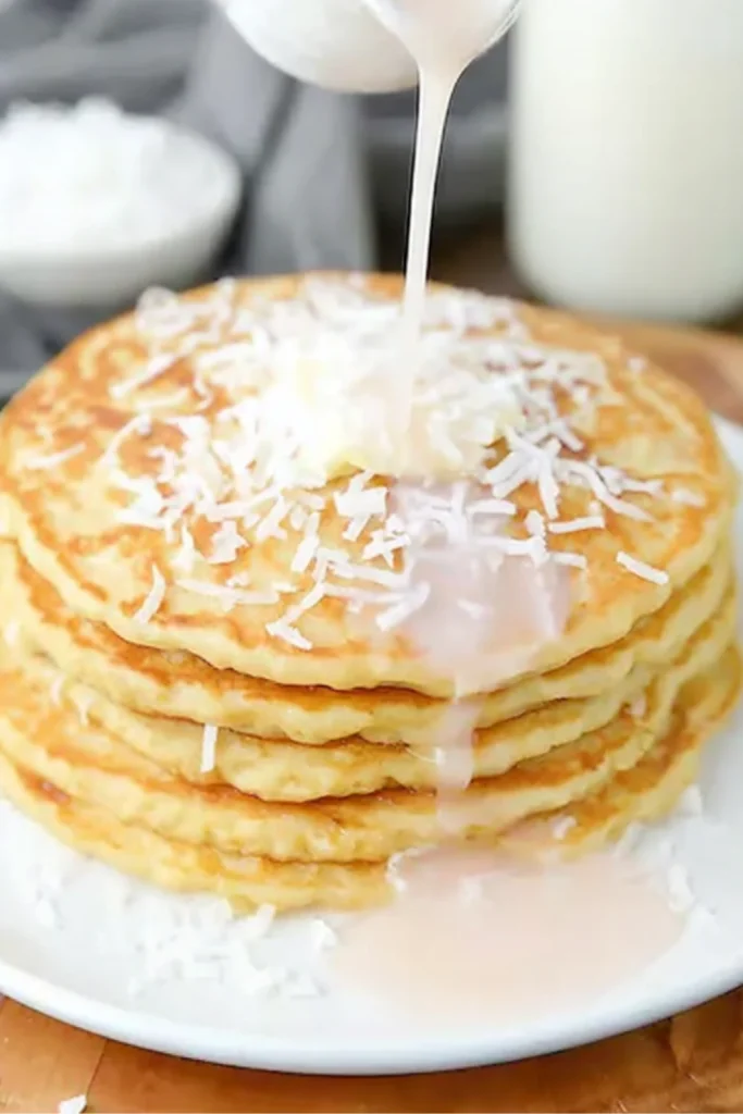 Best Sweet Coconut Cream Pancakes