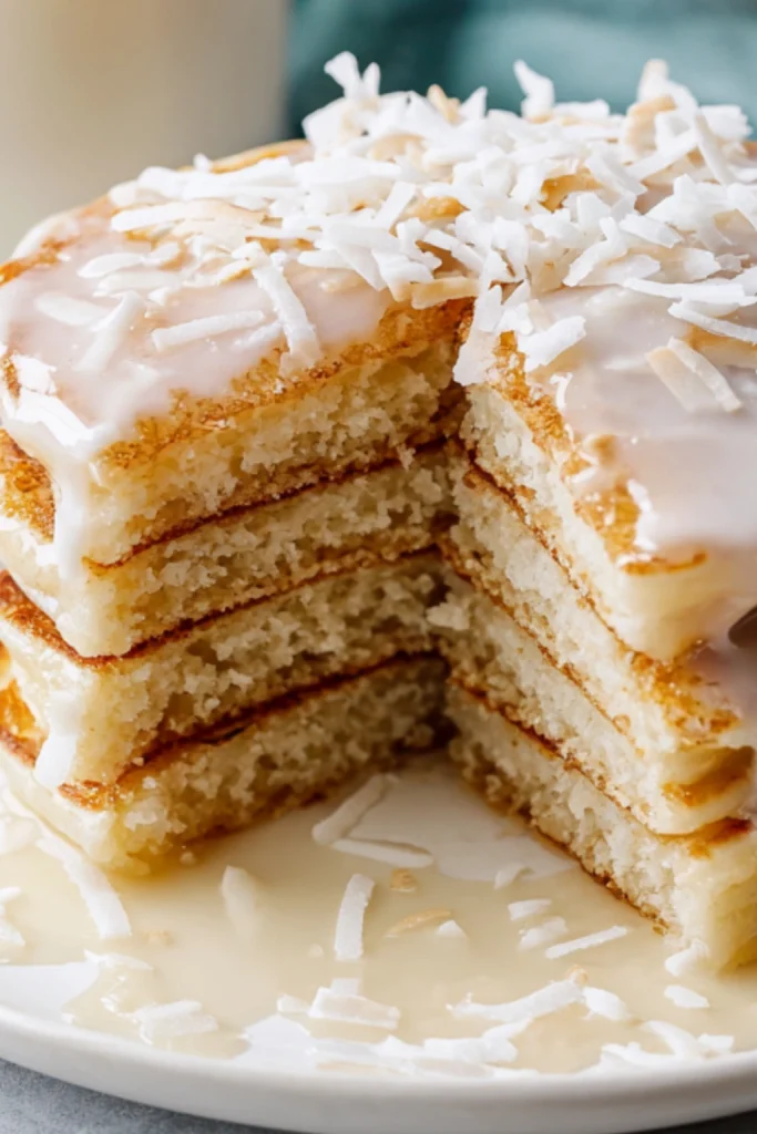 Best Sweet Coconut Cream Pancakes