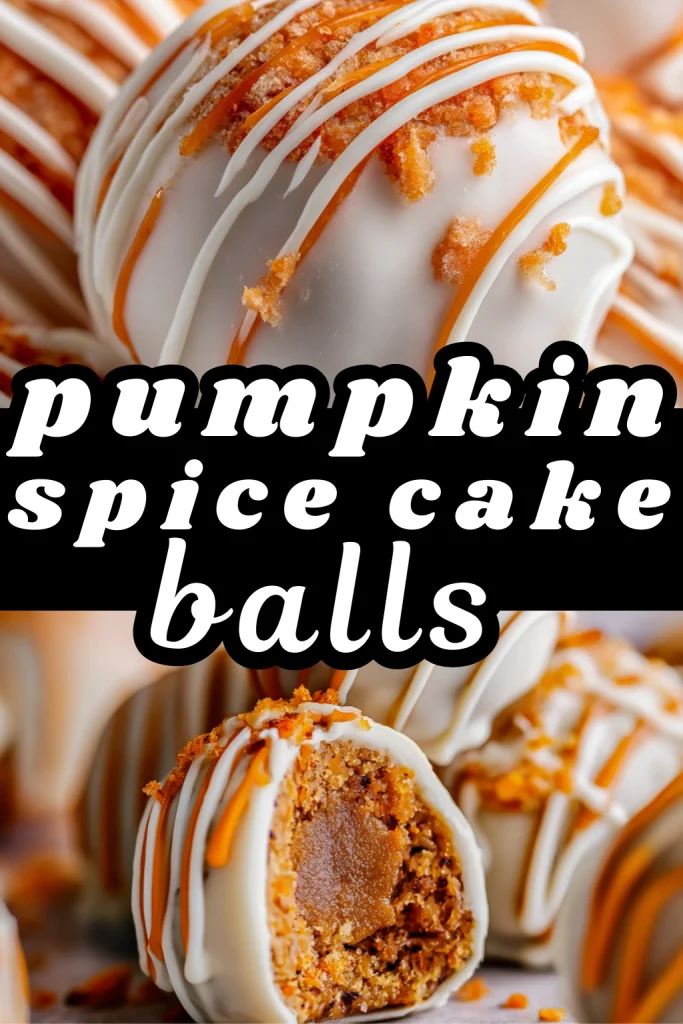 Pumpkin Spice Cake Balls