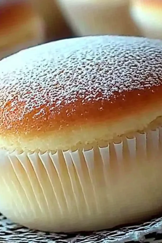 Fluffy Japanese Cotton Cheesecake Cupcakes