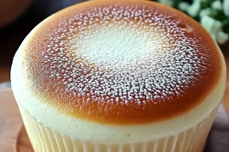 Fluffy Japanese Cotton Cheesecake Cupcakes