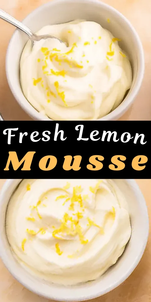 Fresh Lemon Mousse