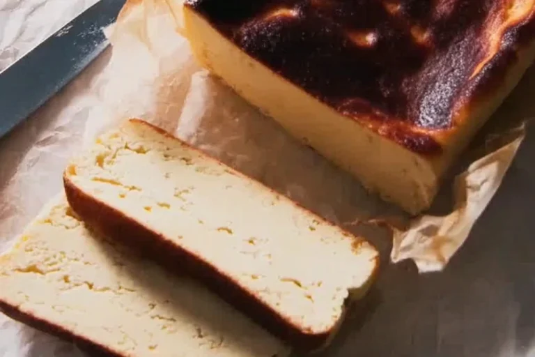 Loaf Pan Basque Cheesecake