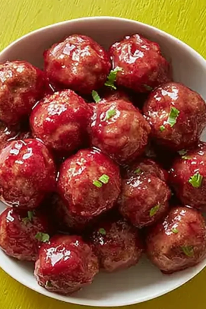 Easy Crockpot Party Meatballs