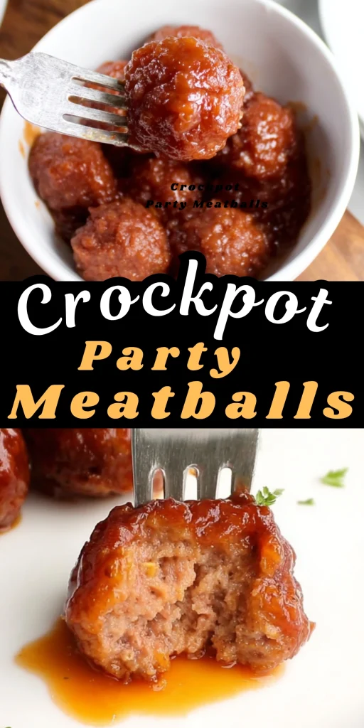 Easy Crockpot Party Meatballs