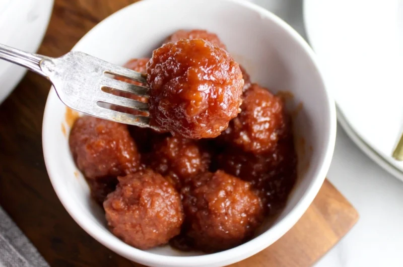 Easy Crockpot Party Meatballs