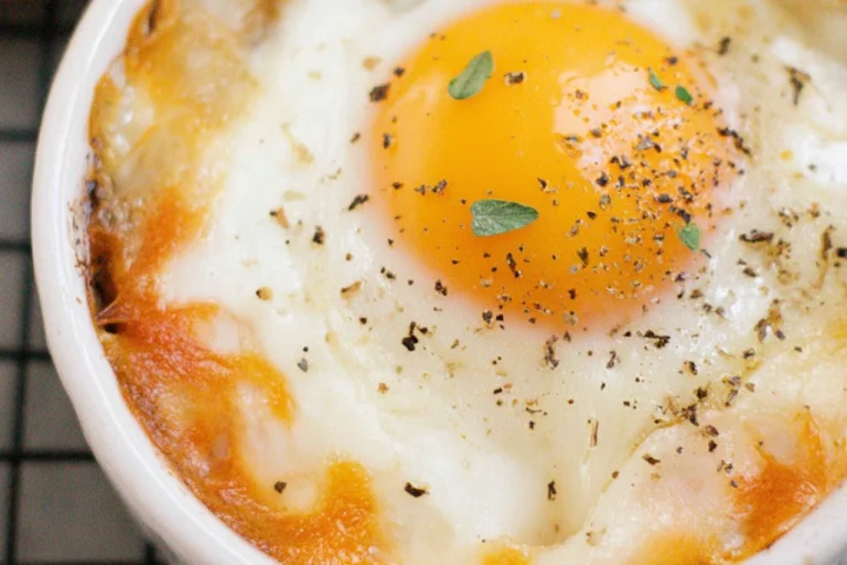 Baked Eggs Napoleon