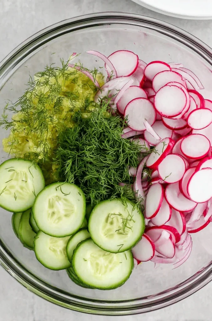 Cucumber Radish Salad
