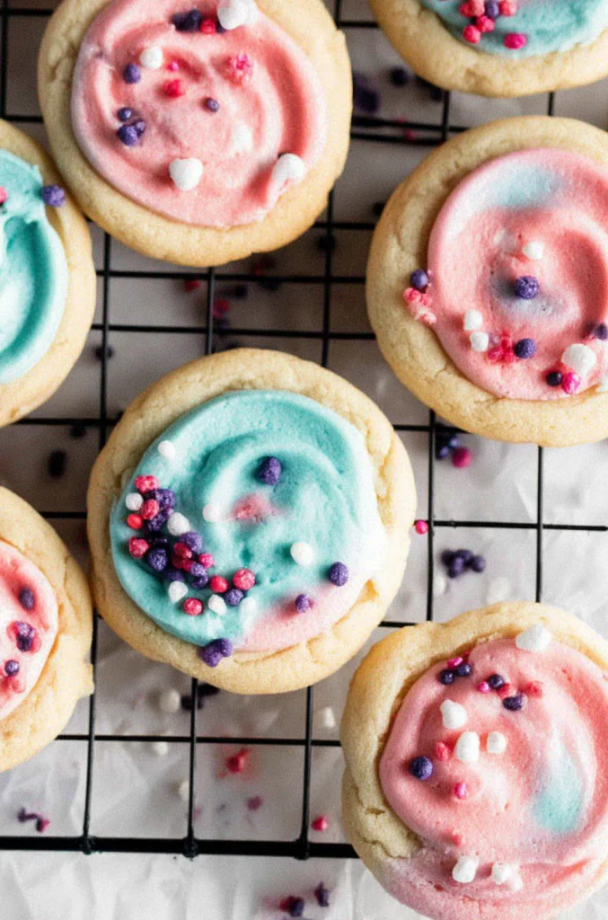 Cotton Candy Crumbl Cookies