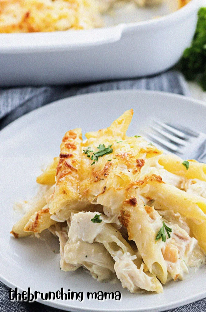 Creamy Chicken Alfredo Bake