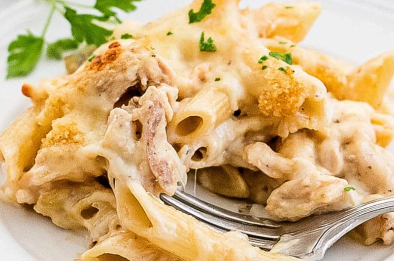 Creamy Chicken Alfredo Bake