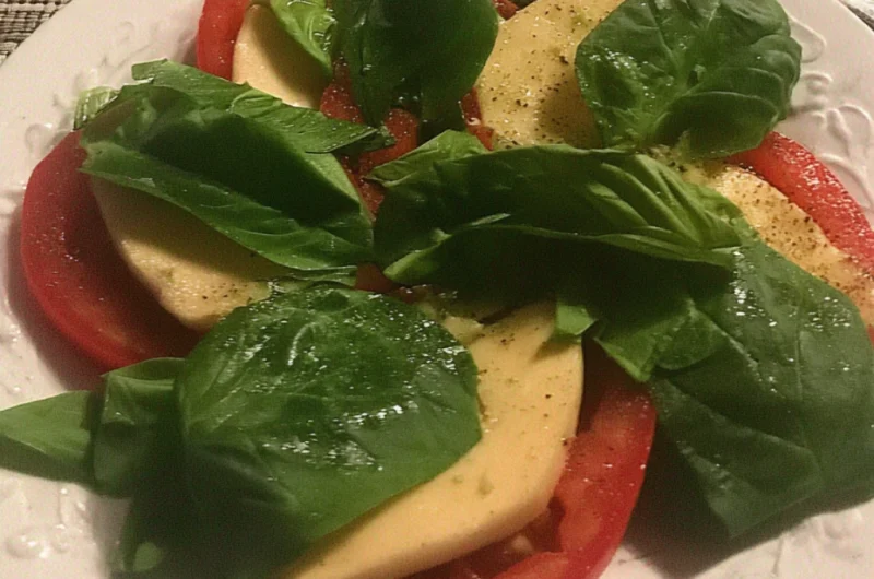 Easy Cucumber Caprese Salad