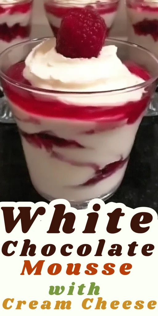 White Chocolate Mousse with Cream Cheese