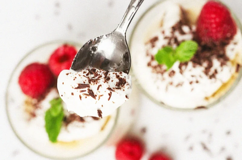 White Chocolate Mousse with Cream Cheese