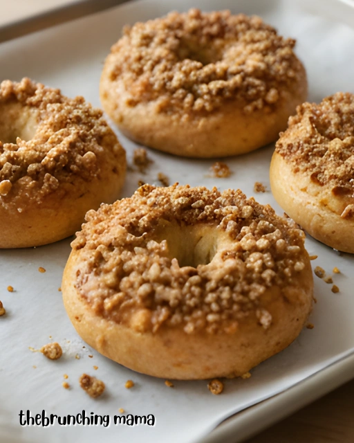 Apple Pecan Streusel Bagels